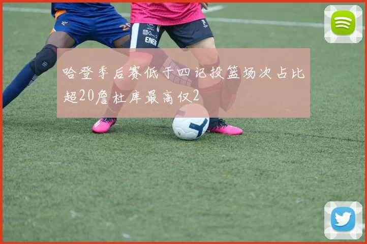 哈登季后赛低于四记投篮场次占比超20詹杜库最高仅2